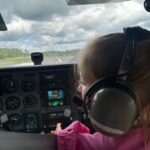 Tara's granddaughter flying a plane